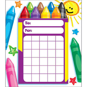 Colorful Crayons Incentive Pad