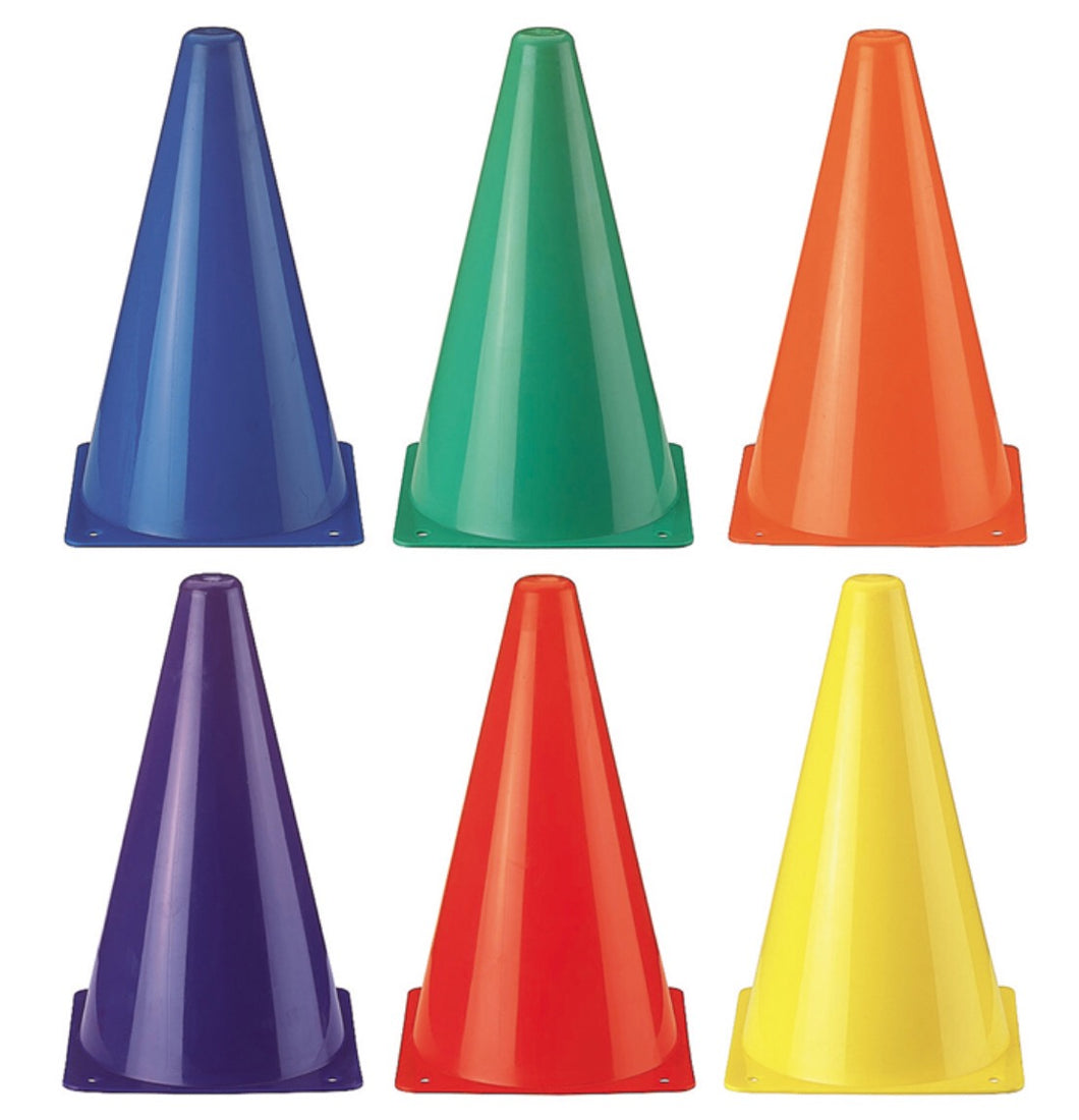 Rainbow Cones Set of 6