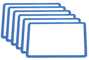 Magnetic Plastic Frame Whiteboard set of 6