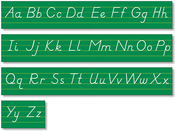 Alphabet Line Modern Manuscript