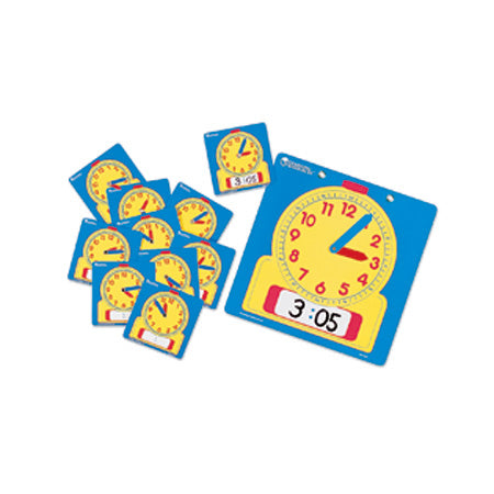 Write and Wipe Clocks Classroom Set