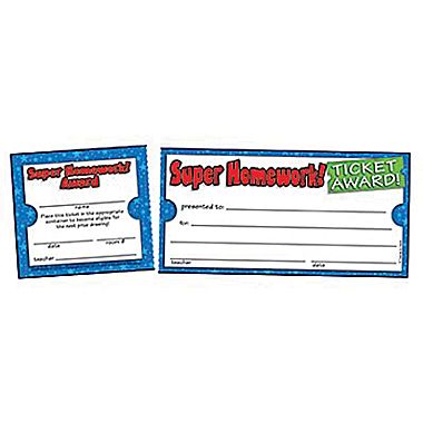 Super Homework Ticket Award