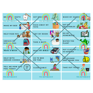 Nylah Nailed It Magnetic Responsibility Chart (Purple)