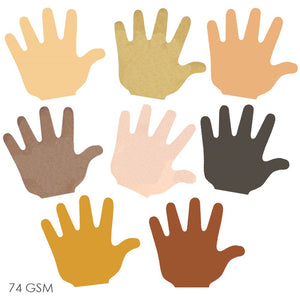 Multicultural Handprint Cut Outs Pack