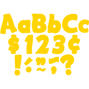 Yellow Gold Funtastic 4" Letters Combo Pack