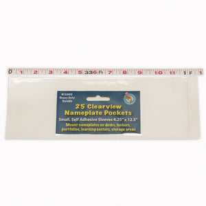 Clearview Self Adhesive Nameplate Pocket