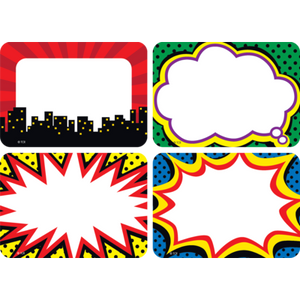 Superhero Name Tags/Labels - Multi-Pack
