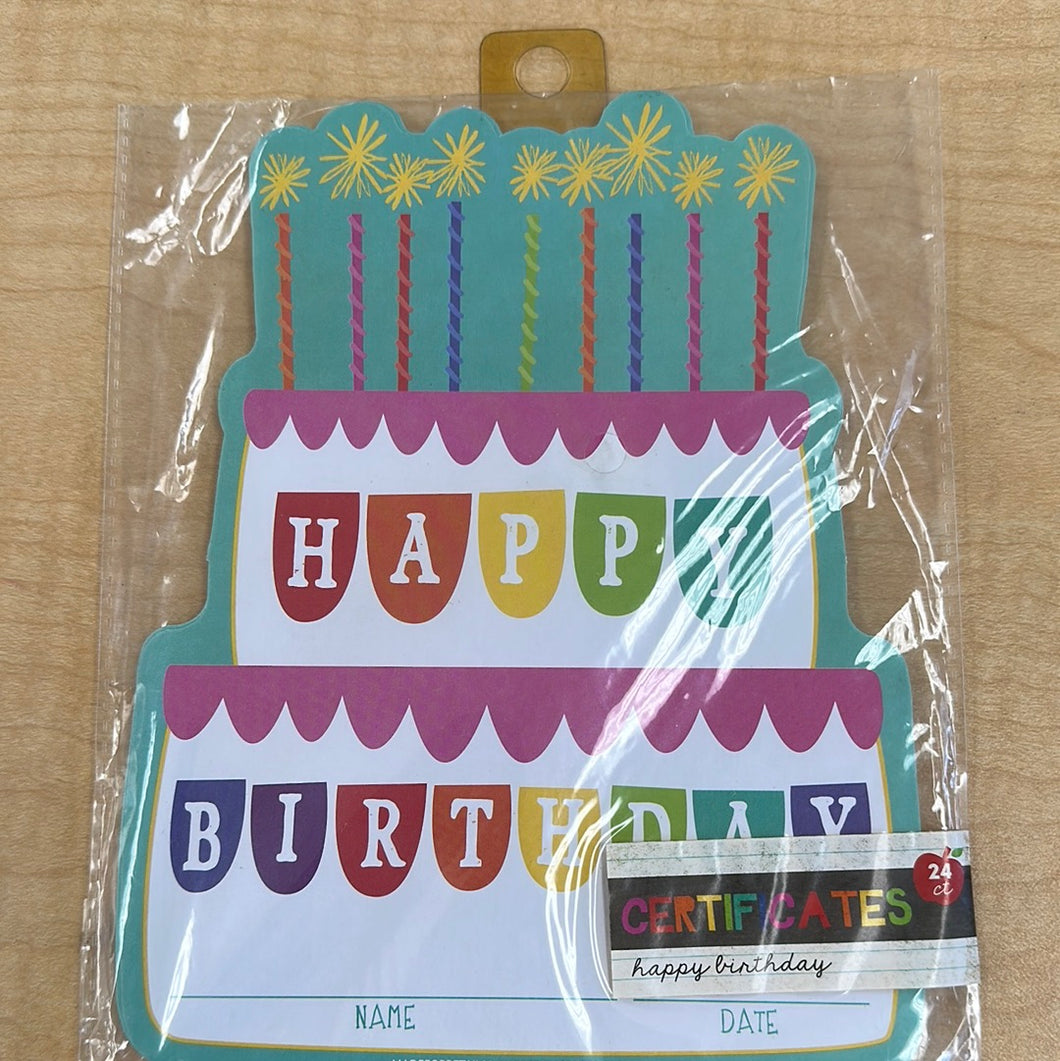 Happy Birthday Certificates