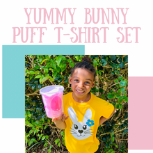 Load image into Gallery viewer, Yummy Bunny T- shirt and Cotton Candy Combo
