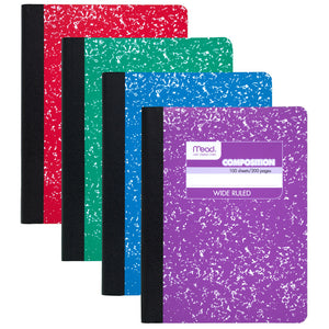 Composition Book Fashion Colors - single