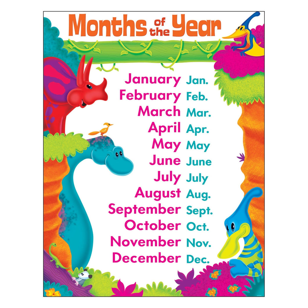 Months of the Year Dino-Mite Pals
