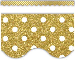 Gold Shimmer Polka Dots