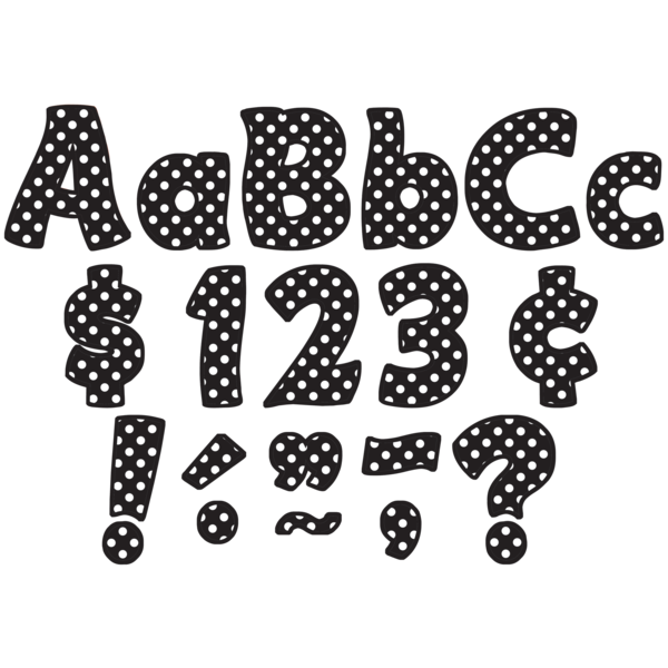 Black Polka Dots Funtastic 4