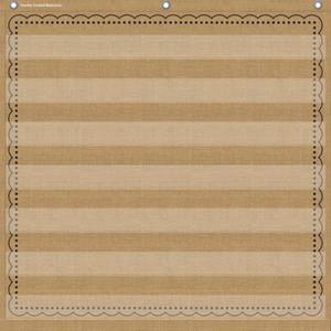 Burlap 7 Pocket Chart