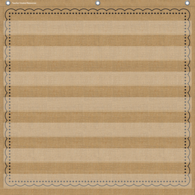 Burlap 7 Pocket Chart