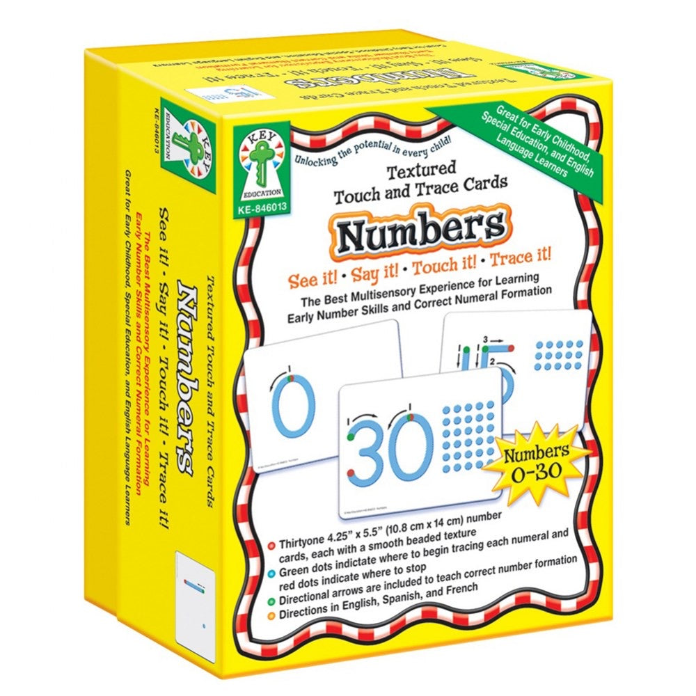 Textured Touch and Trace Cards: Numbers