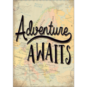 Adventure Awaits Positive Poster