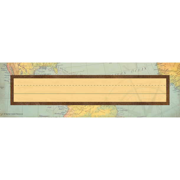 Travel the Map Flat Name Plates
