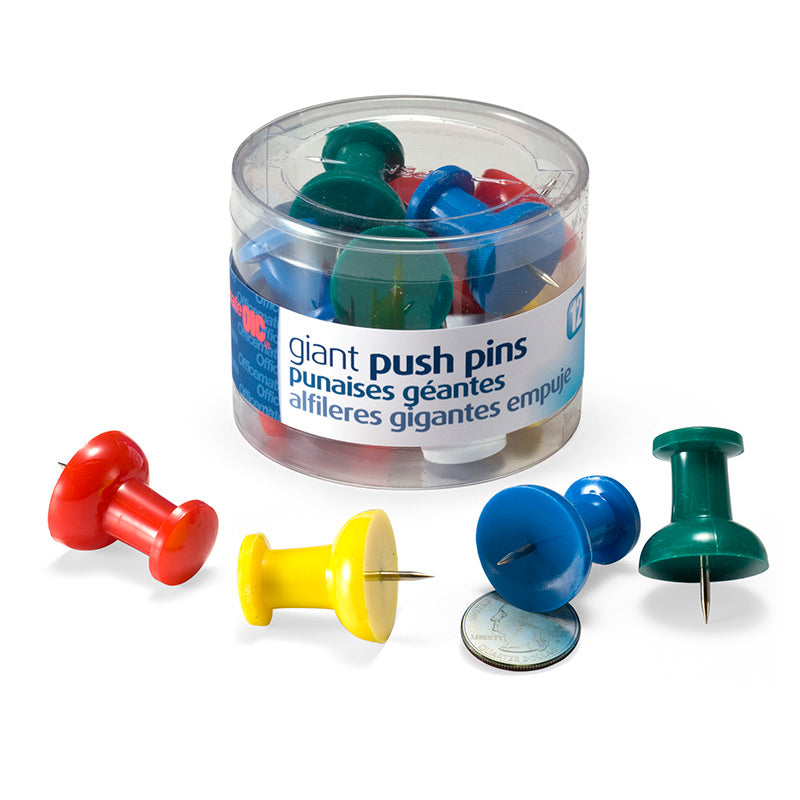 Giant Push Pins 12 per tub