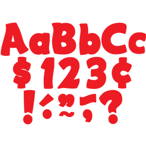 Red Funtastic 4" Letters Combo Pack