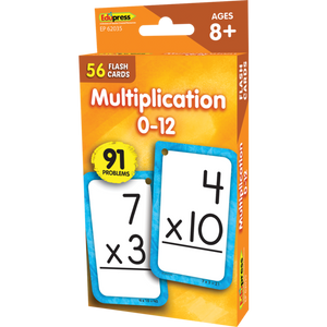 Multiplication 0-12 Flash Cards