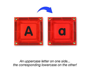 Double Sided Magnetic Letter Tiles