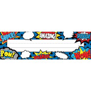 Superhero Flat Name Plates