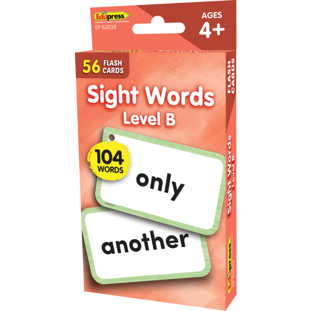 Sight Words Flash Cards - Level B