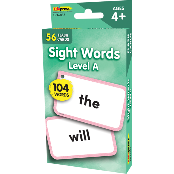 Sight Words Flash Cards - Level A