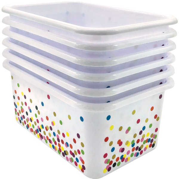 Confetti Small Plastic Storage Bin - single bin